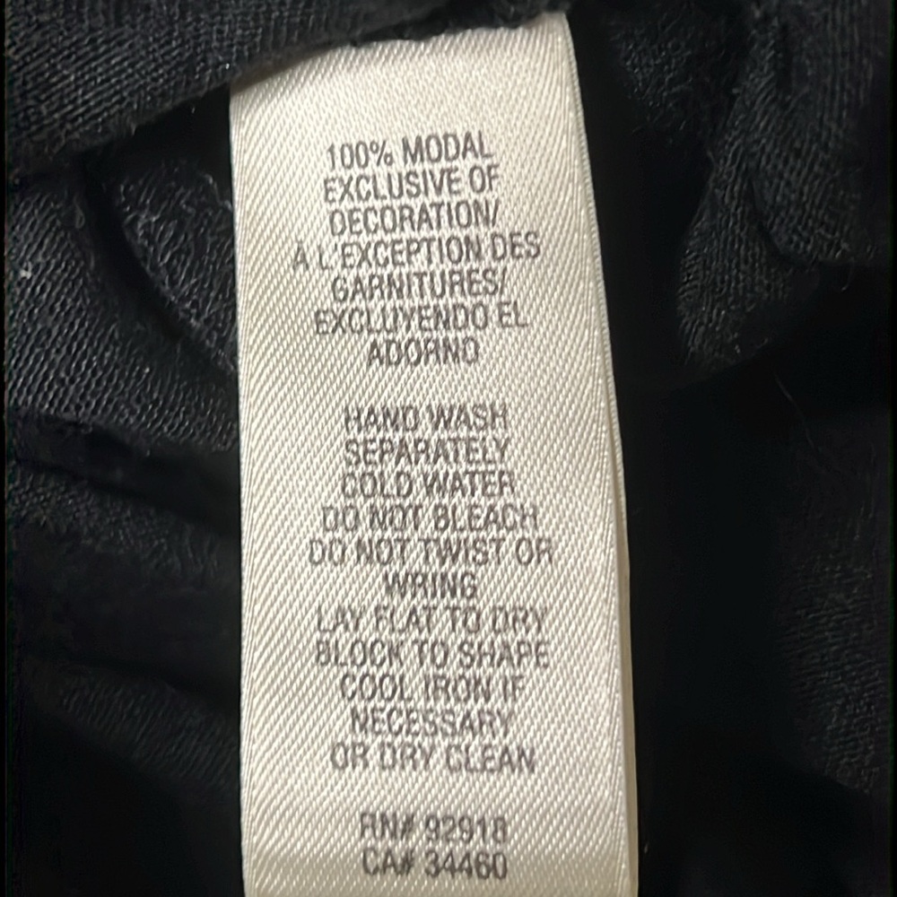 Women's Size XL Juicy Couture Short-Sleeve Dress Black With Velvet Trim - Picture 8 of 9